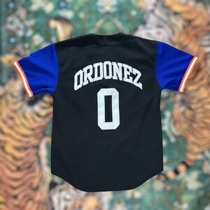 Vintage 90s Starter New York Mets Rey Ordonez #0 MLB Baseball Jersey Black M